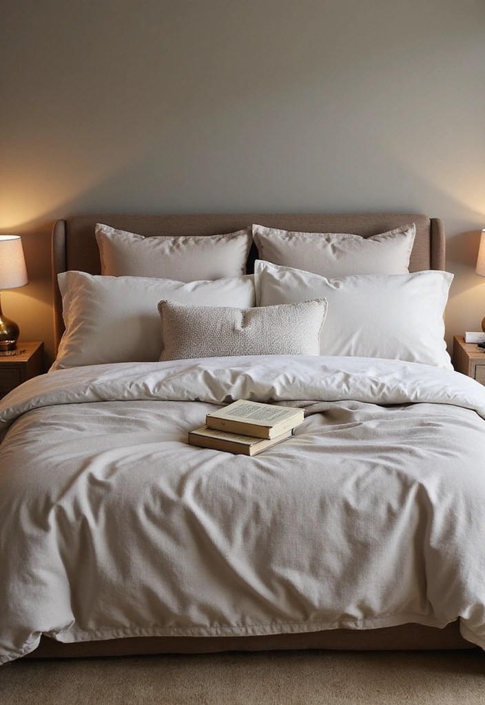 10 Minimalist Bedroom Ideas for Ultimate Cozy Vibes (Less Is More!) - 8. Inviting Bedding