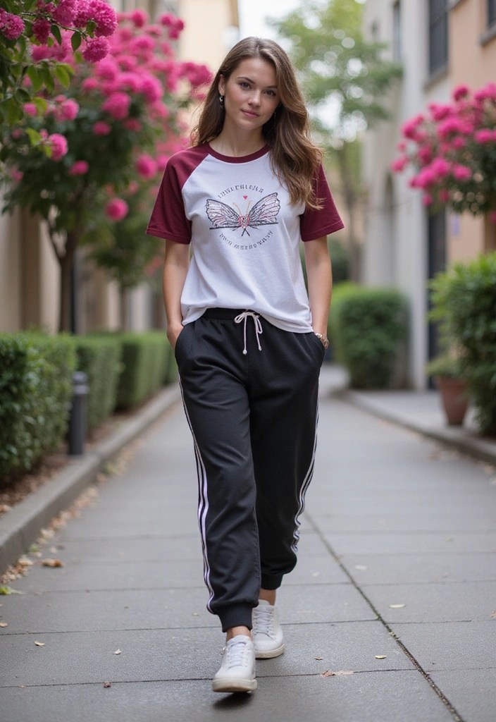 16 Spring Athleisure Outfits That Are Perfect for Any Activity (You’ll Love #4!) - 6. Stylish Sweatpants with a Twist