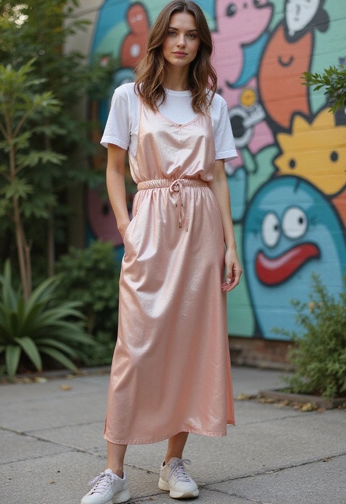12 Casual Outfit Ideas That'll Make You Want to Ditch Your Sweatpants! - 6. Stylish Slip Dress and T-Shirt