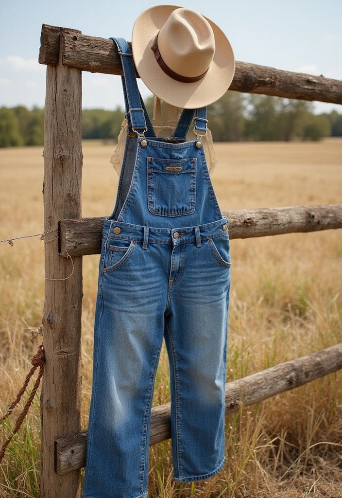 21 Cowgirl Outfits That'll Have You Yelling 'Yeehaw!' (You Won't Believe #7!) - 10. Casual Chic with Overalls