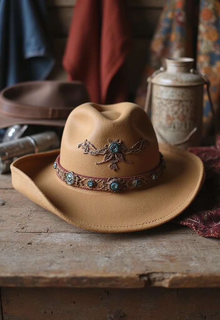 21 Cowgirl Outfits That'll Have You Yelling 'Yeehaw!' (You Won't Believe #7!) - 19. Vintage Cowgirl Hats